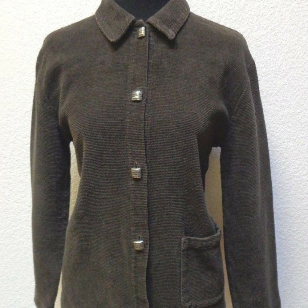 Patchwork Blazer Medium Soft Cotton - image 4